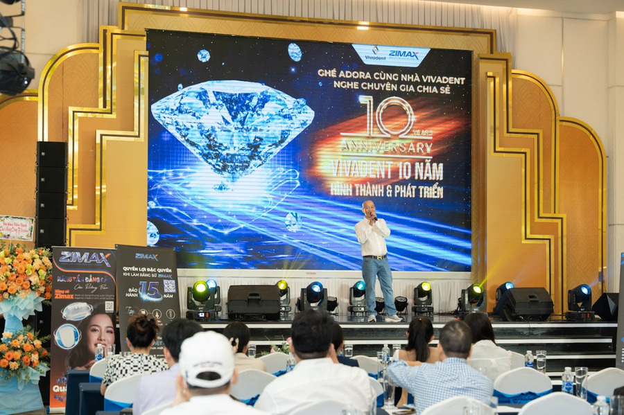 Ngày 19/01/2025 Vivadent tổ chức sự kiện “Ghé Adora cùng nhà Vivadent nghe chuyên gia chia sẻ” nhân dịp kỷ niệm 10 năm thành lập Viva Dental Lab